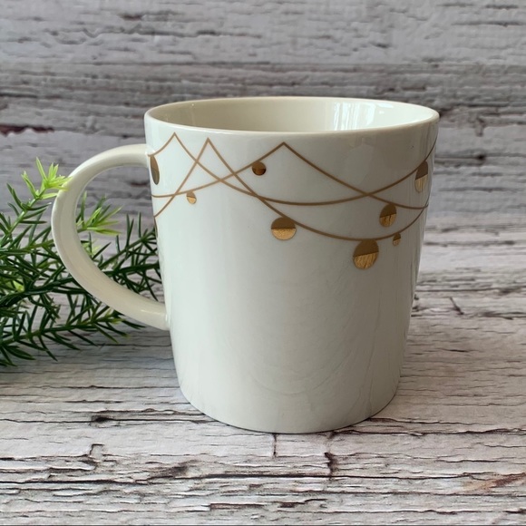 STARBUCKS | Holiday Gold Balls Swag Mug 14oz Coffee Tea Water Cup​​ - Picture 1 of 5